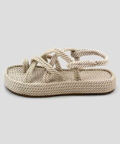 Mujer Mumka Shoes | Sandalias Nomadas Con Punta Blanca