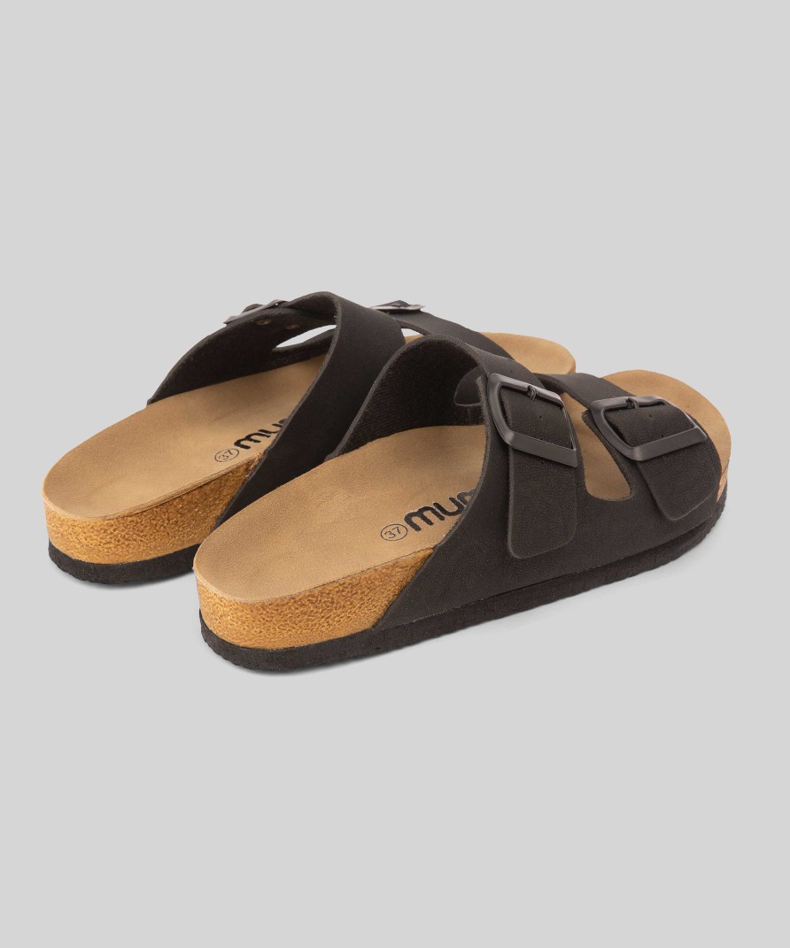 Mujer Mumka Shoes | Sandalias Tira Textura Negra