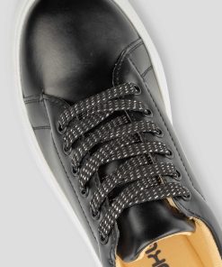 Cordones Mumka Shoes | Cordones Negros Con Brillos Plateados