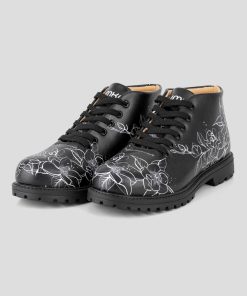 Mujer Mumka Shoes | Botines De Flores Negros