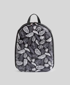 Mujer Mumka Shoes | Mochila De Hojas En Blanco Y Negro