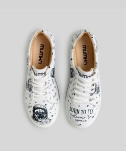 Mujer Mumka Shoes | Zapatillas The Astronaut Puppy (Blanco)