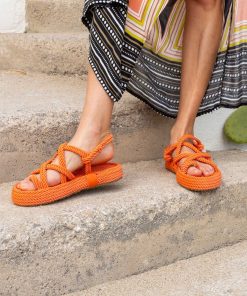 Mujer Mumka Shoes | Sandalias Nomadic Puntera Naranja