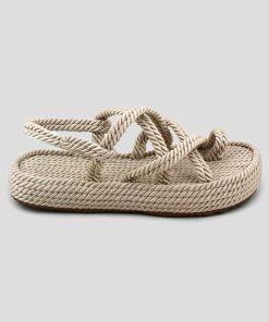 Mujer Mumka Shoes | Sandalias Nomadas Con Punta Blanca