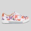 Mujer Mumka Shoes | Zapatos De Flores Rosas Y Moradas (Blanco)