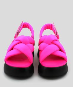 Mujer Mumka Shoes | Sandalias Cruzadas Fucsia