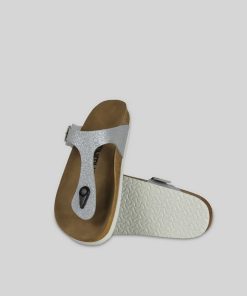 Mujer Mumka Shoes | Sandalias Plateadas Con Purpurina