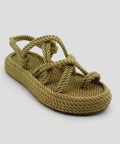 Mujer Mumka Shoes | Sandalias Nomadas Con Puntera Beige