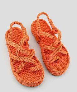 Mujer Mumka Shoes | Sandalias Nomadic Puntera Naranja