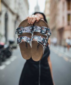 Mujer Mumka Shoes | Sandalias Calaveras Y Rosas