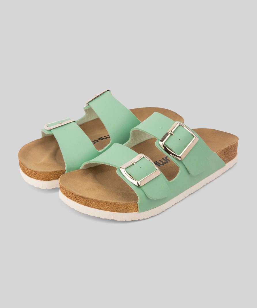 Mujer Mumka Shoes | Sandalias Con Tiras Turquesas