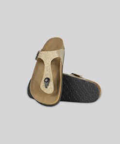 Mujer Mumka Shoes | Sandalias Con Purpurina Doradas